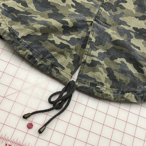 VELVET by GRAHAM & SPENCER Cotton Camo Drawstring Zip/Snap Casual Jacket SZ S - Picture 8 of 16